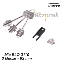 Wkładka Dierre 001 - Mia BLO 3110 - 3 klucze 92 mm